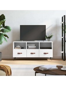 OrlandoKids Dulap TV, alb, 102x36x50 cm, lemn prelucrat