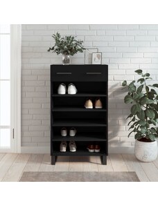OrlandoKids Pantofar, negru, 60x35x105 cm, lemn compozit