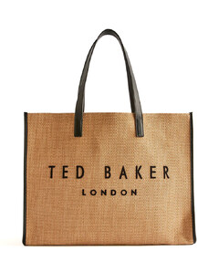 TED BAKER Geantă Pallmer Faux Raffia Large Icon Bag 275175 natural