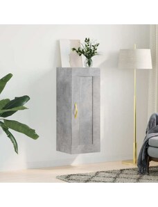 OrlandoKids Dulap de perete, gri beton, 34,5x34x90 cm, lemn prelucrat