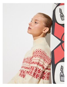 Koton Turtleneck pulover tricotat texturat model