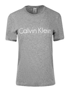 Calvin Klein tricou gri de dama S/S Crew Neck