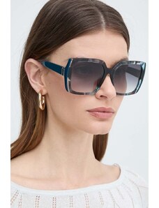 Furla ochelari de soare femei, culoarea turcoaz, SFU707_560VBG