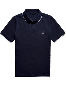 Fay Tricou Polo pentru Bărbați, Classic Polo Shirt, Albastru Miez de Noapte, Bumbac, 2024, L XL XXL