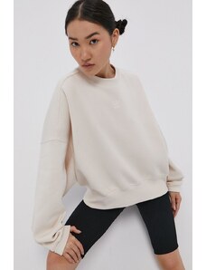Adidas Originals Bluză H40022 femei, culoarea crem, material neted H40022-WONWHI