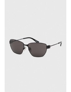 Balenciaga ochelari de soare culoarea negru, BB0337SK