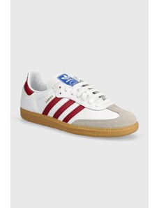 adidas Originals sneakers din piele Samba OG culoarea alb, IF3813