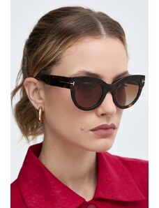 Tom Ford ochelari de soare femei, culoarea maro, FT1063_5152T