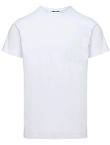 K-Way Tricou pentru Bărbați, Chest Pocket Tshirt, Alb, Bumbac, 2024, L M S