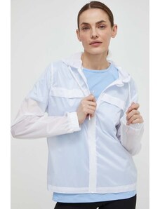 Roxy jachetă de alergare Pure Pursuit culoarea alb, de tranzitie, ERJJK03590