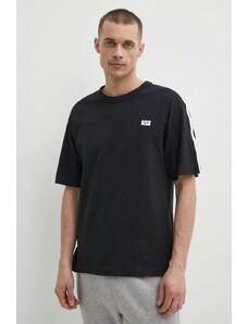 Reebok tricou din bumbac Court Sport barbati, culoarea negru, neted, 100202807
