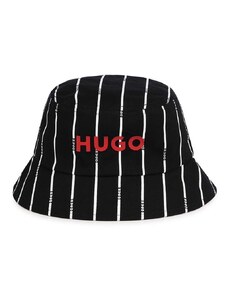 HUGO pălărie din bumbac pentru copii culoarea negru, bumbac