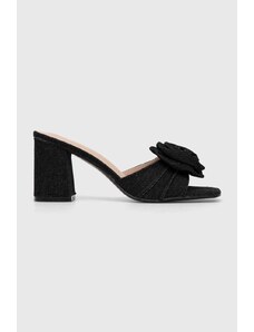 Answear Lab papuci femei, culoarea negru, cu toc drept