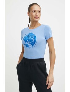 Fjallraven tricou din bumbac Arctic Fox T-shirt femei, F89849