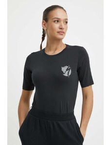 Fjallraven tricou din bumbac Fjallraven x Specialized femei, culoarea negru, F22036