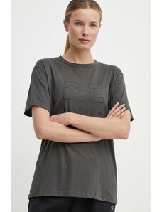 P.E Nation tricou din bumbac femei, culoarea gri