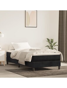 OrlandoKids Saltea de pat cu arcuri, negru, 120x190x20 cm, textil