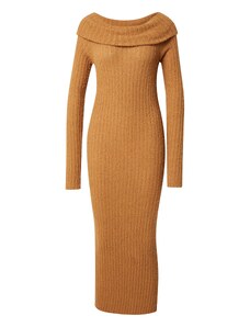 Monki Rochie tricotat maro cămilă