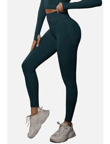 OEM Pantaloni sport modelatori cu efect de compresie Emerald, Verde Inchis