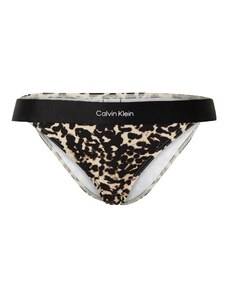 Calvin Klein Swimwear Slip costum de baie bej / maro deschis / negru