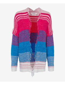 BRAX Geacă tricotată 'Amelia' albastru / roz / roz / alb