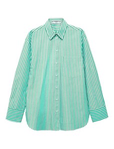 MANGO Bluză 'JUANES' verde / alb