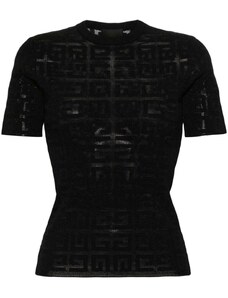 Givenchy 4G-motif jacquard T-shirt - Black