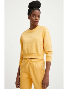 adidas bluza femei, culoarea galben, neted, IW1234