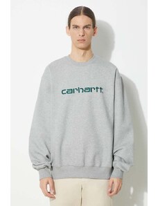 Carhartt WIP bluza Carhartt Sweat barbati, culoarea gri, melanj, I030546.24FXX