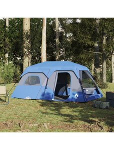 OrlandoKids Cort de camping, 9 persoane, albastru, 441x288x217 cm