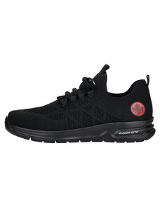 Pantofi barbati, Rieker, B7376-00-Negru, sport, textil, cu talpa joasa, negru (Marime: 40)