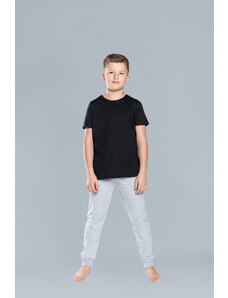 Italian Fashion Boys' T-shirt with short sleeves Tytus - black