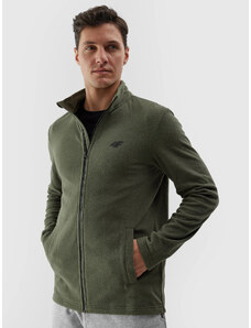 Men's fleece with stand-up collar regular 4F - olive