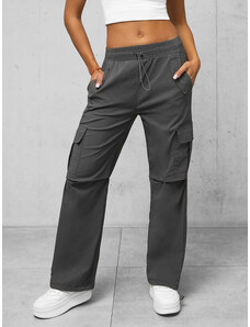 Pantaloni de dama antracit OZONEE O/TT00393