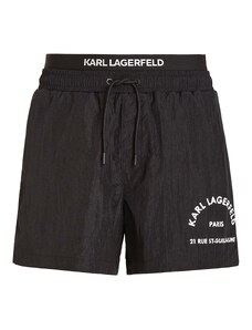 KARL LAGERFELD M Costum de baie Short Boardshorts W/ Elastic 235M2201 999 black