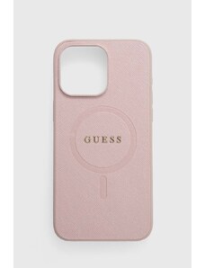 Guess Husă pentru telefon iPhone 15 Pro Max 6.7" culoarea roz
