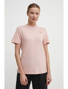 Fjallraven tricou Hemp Blend T-shirt femei, culoarea roz, F14600163