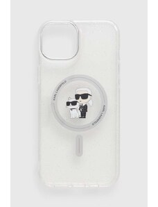 Karl Lagerfeld Husă pentru telefon iPhone 15 Plus / 14 Plus 6.7" culoarea transparent