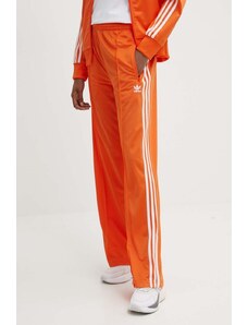 adidas Originals pantaloni de trening culoarea portocaliu, cu imprimeu, IP0640