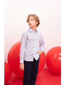DEFACTO Boy Regular Fit Polo Collar Poplin Shirt