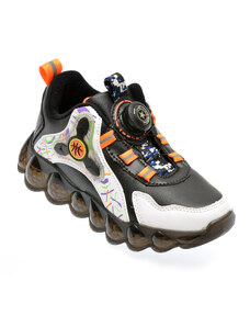 Pantofi sport SPORT negri, A888, din piele ecologica