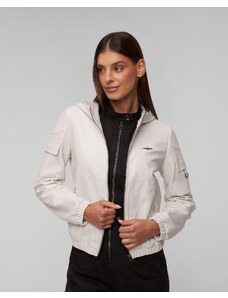 Jachetă din piele pentru femei Aeronautica Militare
