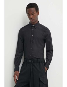 Diesel cămașă S-BENNY-CL bărbați, culoarea negru, cu guler clasic, slim, A10617.0QFAV