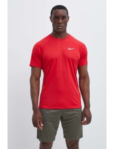 Nike tricou de antrenament culoarea rosu, neted