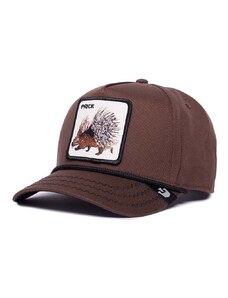 Goorin Bros șapcă de baseball din bumbac Porcupine culoarea maro, cu imprimeu, 101-1134