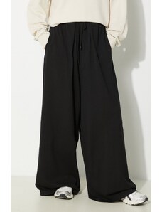 MM6 Maison Margiela pantaloni de trening din bumbac culoarea negru, neted, S62KB0198