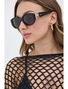 Chloé ochelari de soare femei, culoarea negru, CH0237SK