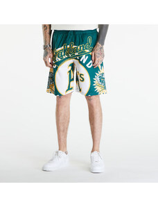 Pantaloni scurți pentru bărbați New Era Oakland Athletics Large Logo Shorts Dark Green