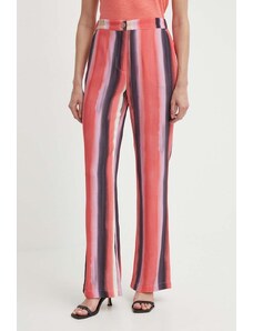 Sisley pantaloni femei, lat, high waist