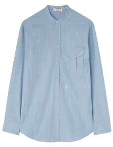 Jil Sander Wednesday striped cotton shirt - Blue